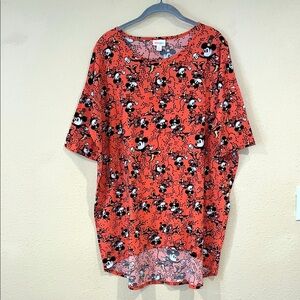 LuLaRoe Women’s Minnie Mouse Disney Irma vacation Party tee Shirt Top size L